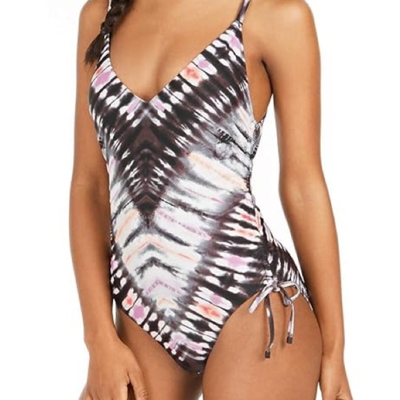 Bar III Other - BAR lll Inc Dye Tie Dyed Lowback One Piece Swimsuit